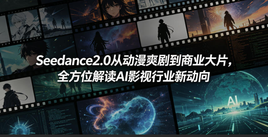 Seedance2.0从动漫爽剧到商业大片，全方位解读AI影视行业新动向-明楼资源站