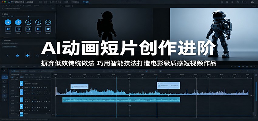AI动画短片创作进阶：摒弃低效传统做法，巧用智能技法打造电影级质感短视频作品-明楼资源站