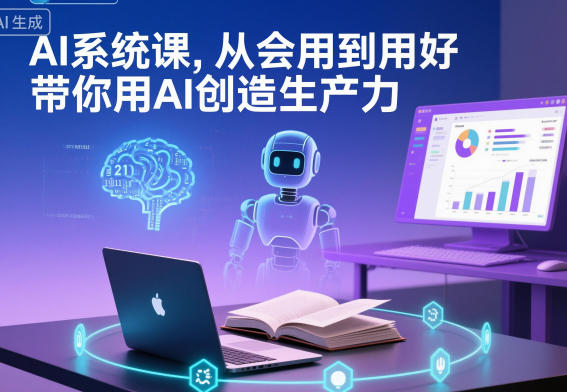 AI系统课，从会用到用好，带你用AI创造生产力-明楼资源站