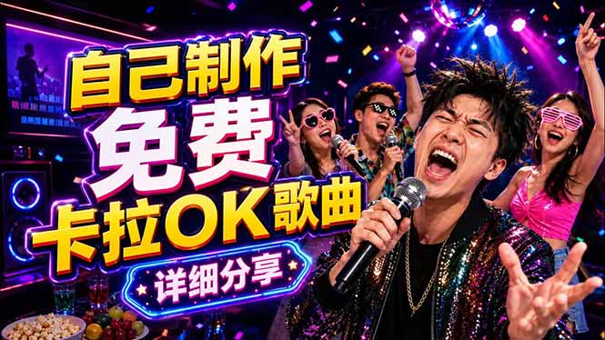 免费卡拉OK歌曲制作全攻略：音轨分离字幕制作，零基础快速做出专业K歌视频-明楼资源站
