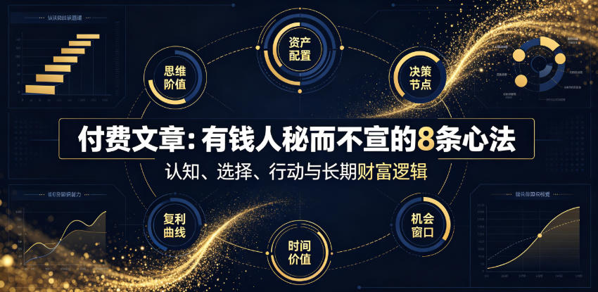 付费文章：有钱人秘而不宣的8条心法-明楼资源站