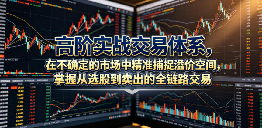 高阶实战交易体系，在不确定的市场中精准捕捉溢价空间，掌握从选股到卖出的全链路交易心法(更新6月)-明楼资源站
