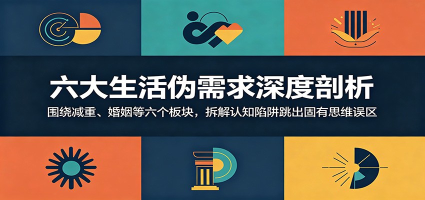 六大生活伪需求深度剖析：围绕减重、婚姻等六个板块，拆解认知陷阱跳出固有思维误区-明楼资源站