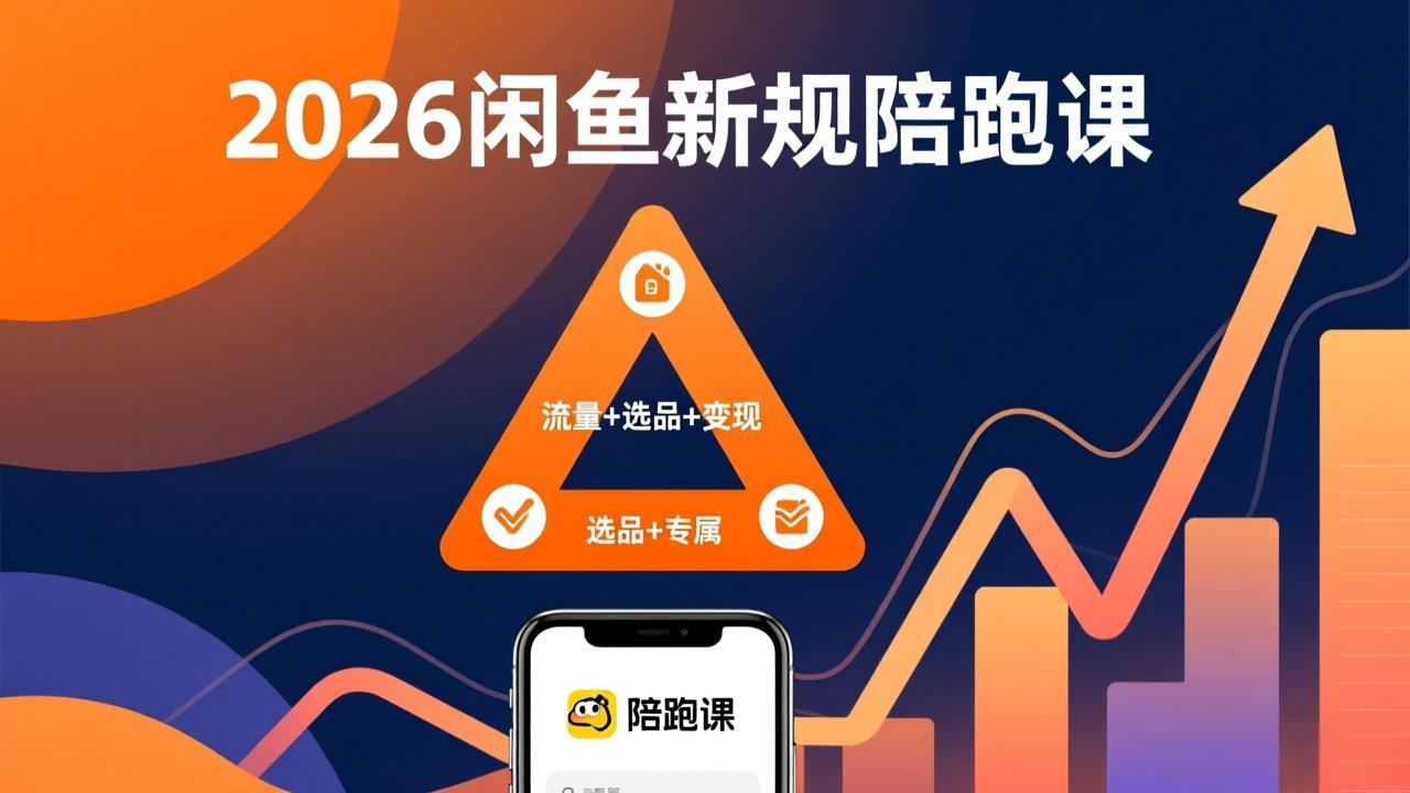 2026闲鱼高阶陪跑课全新上线，带你吃透新规玩转选品流量，从零搭建稳定变现盈利体系-明楼资源站