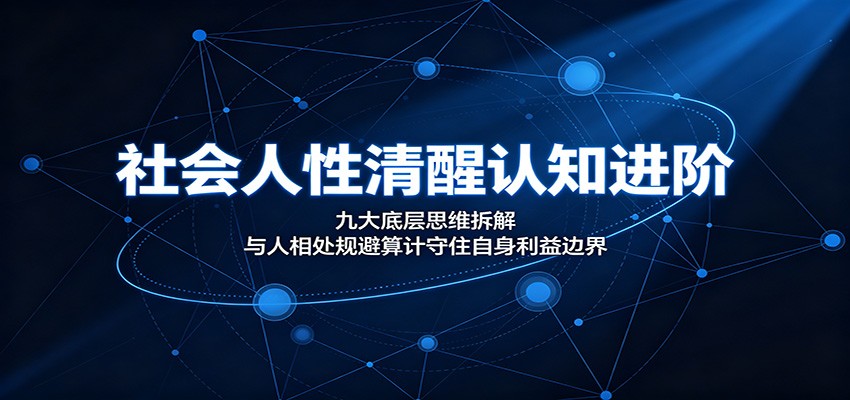 社会人性清醒认知进阶：九大底层思维拆解，与人相处规避算计守住自身利益边界-明楼资源站