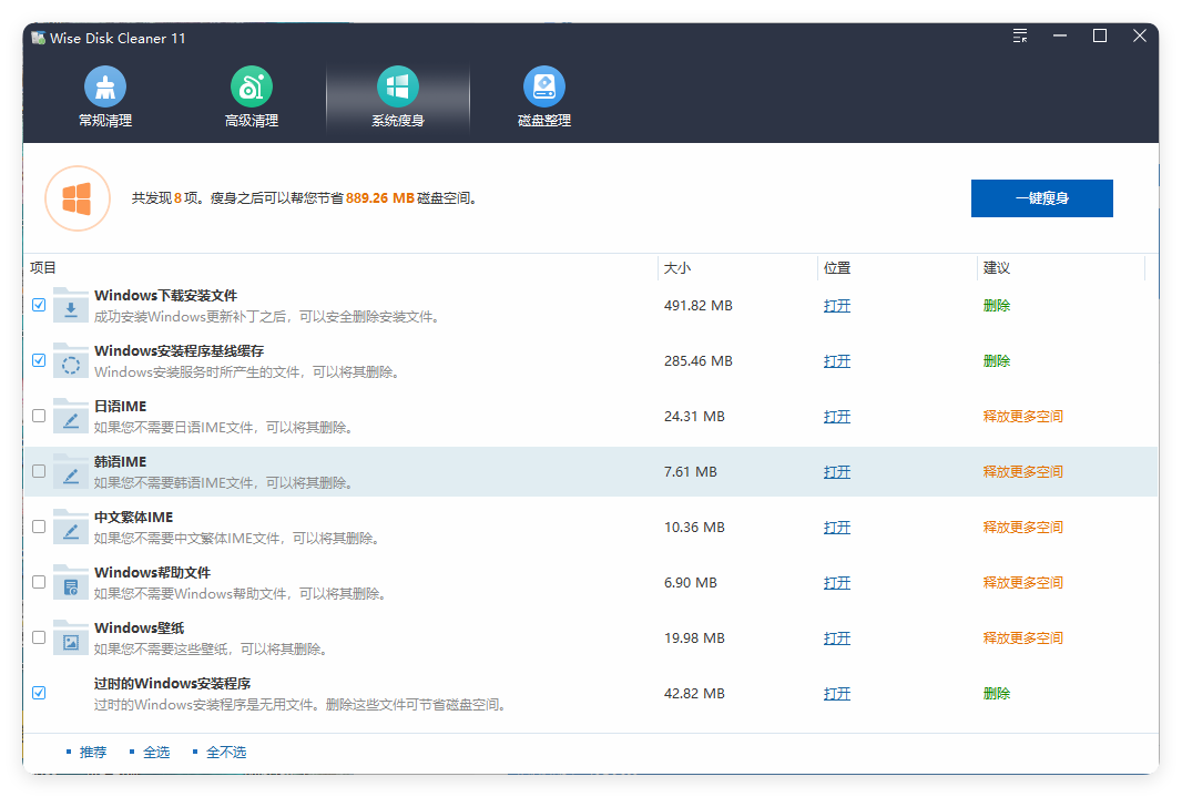 Wise Disk Cleaner v11.3.5.855绿色版-明楼资源站