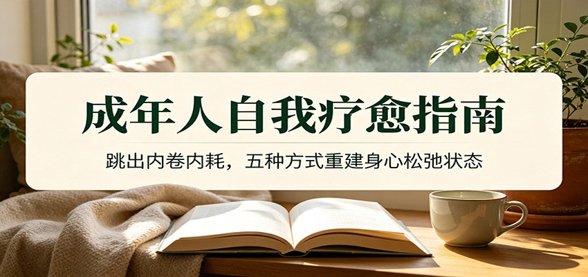 成年人自我疗愈指南：跳出内卷内耗，五种方式重建身心松弛状态-明楼资源站