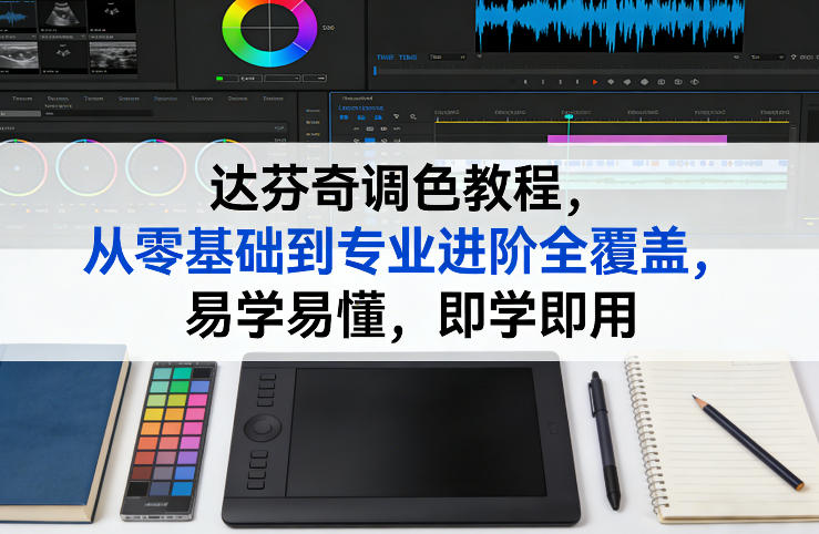 达芬奇调色教程，从零基础到专业进阶全覆盖，易学易懂，即学即用-明楼资源站