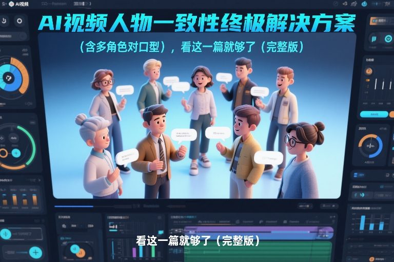AI视频人物一致性终极解决方案(含多角色对口型)，看这一篇就够了(完整版)-明楼资源站