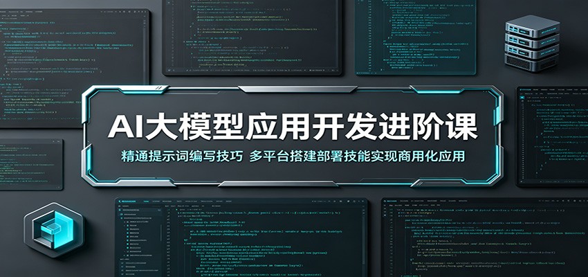 AI大模型应用开发进阶课：精通提示词编写技巧，多平台搭建部署技能实现商用化应用-明楼资源站