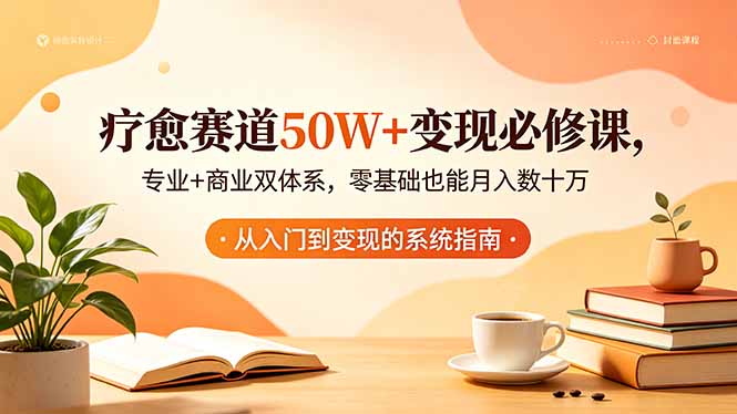 疗愈赛道50W+变现必修课，专业+商业双体系，零基础也能月入数十万-明楼资源站