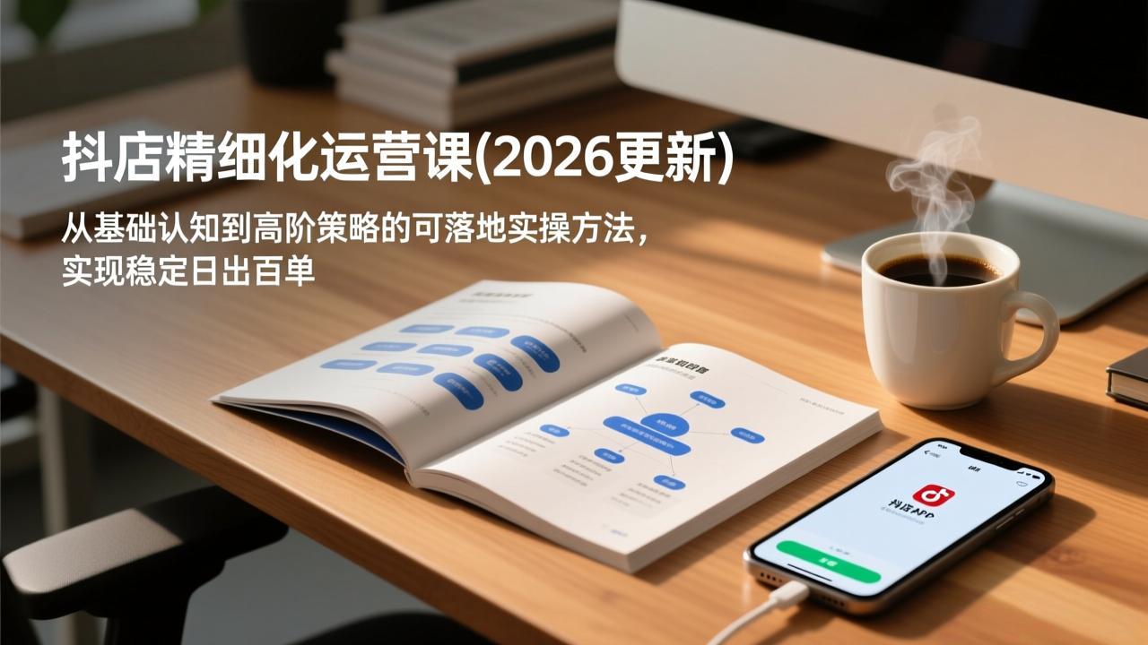 抖店精细化运营课(2026更新-明楼资源站