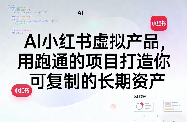 AI小红书虚拟产品，用跑通的项目打造你可复制的长期资产(更新)-明楼资源站