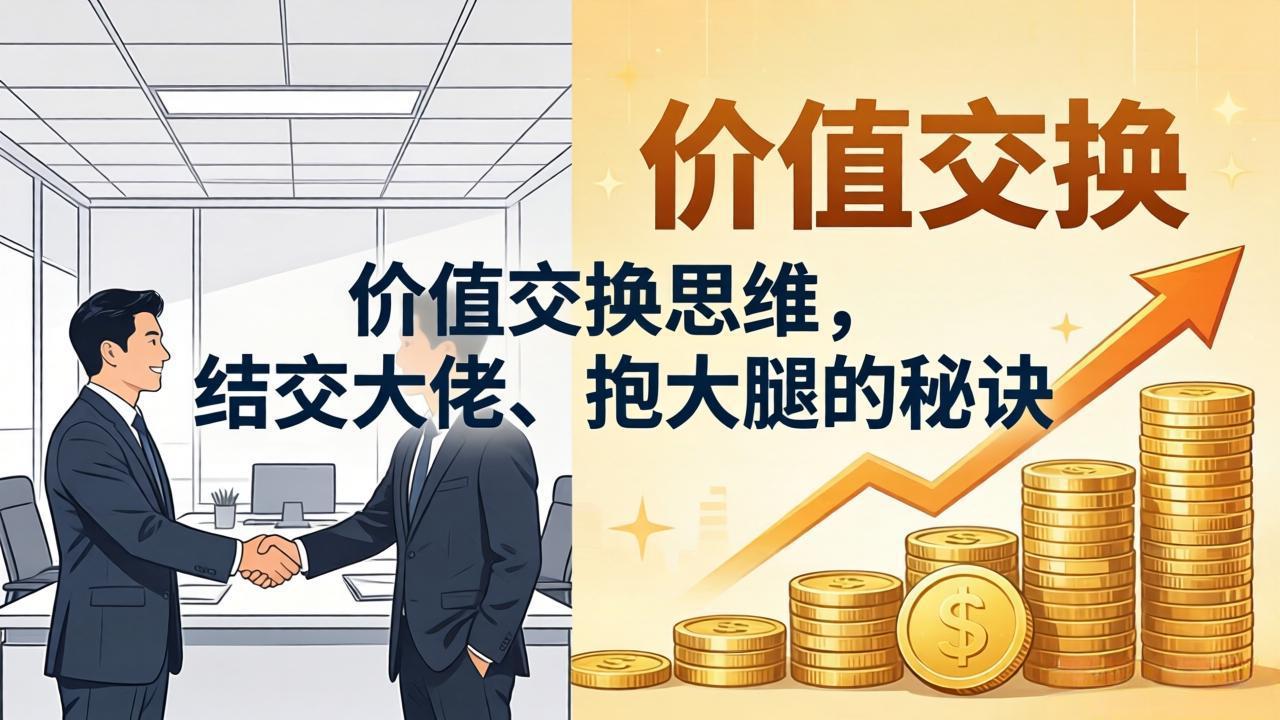 某付费文章：价值交换思维，结交大佬、抱大腿的秘诀-明楼资源站